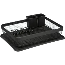 ATMOSPHERA Egouttoir vaisselle en métal (43 x H13 cm) Mayaj Noir Outlet