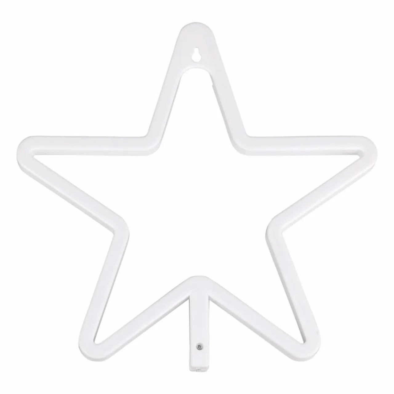 OSTARIA Enseigne lumineuse néon à piles (H26,8 cm) Étoile Jaune Discount