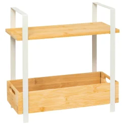 5 Five Simply Smart Etagère cuisine bois 2 niveaux bac (H30 cm) Ordera he Blanc Online