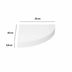 5 Five Simply Smart Etagère d'angle en bois (25 cm) Blanc New