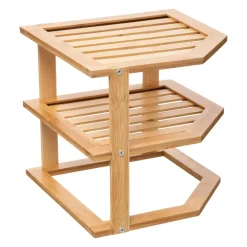 ATMOSPHERA Etagère d'angle (H103 cm) Bambou Naturel Discount