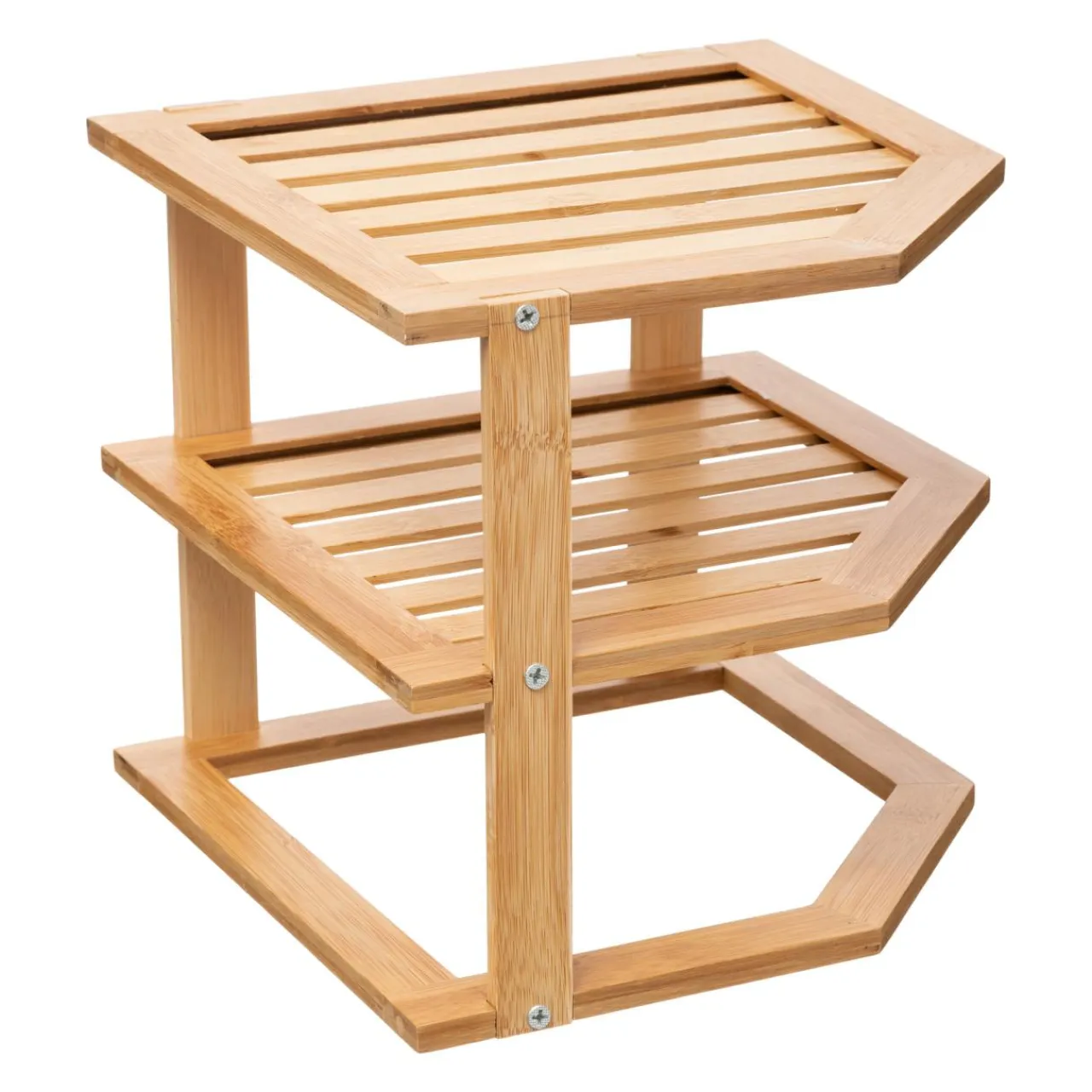 ATMOSPHERA Etagère d'angle (H103 cm) Bambou Naturel Discount