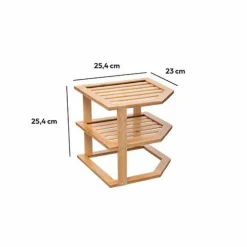 ATMOSPHERA Etagère d'angle (H103 cm) Bambou Naturel Discount