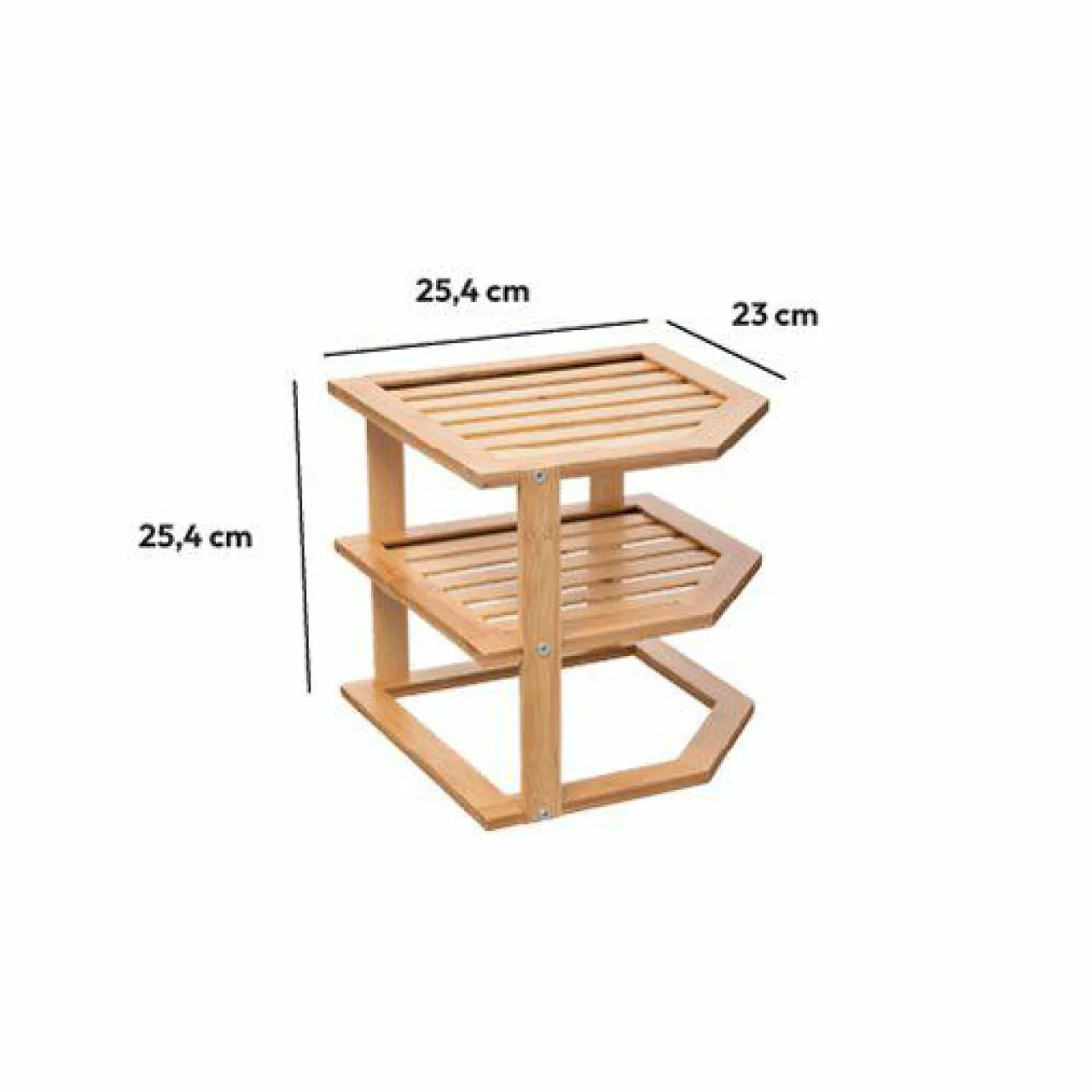 ATMOSPHERA Etagère d'angle (H103 cm) Bambou Naturel Discount