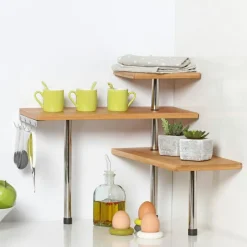 ATMOSPHERA Etagère d'angle (H39 cm) Vahina le Naturel