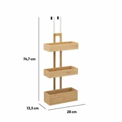 ATMOSPHERA Etagère de porte 3 niveaux (H74 cm) Bambou Naturel New