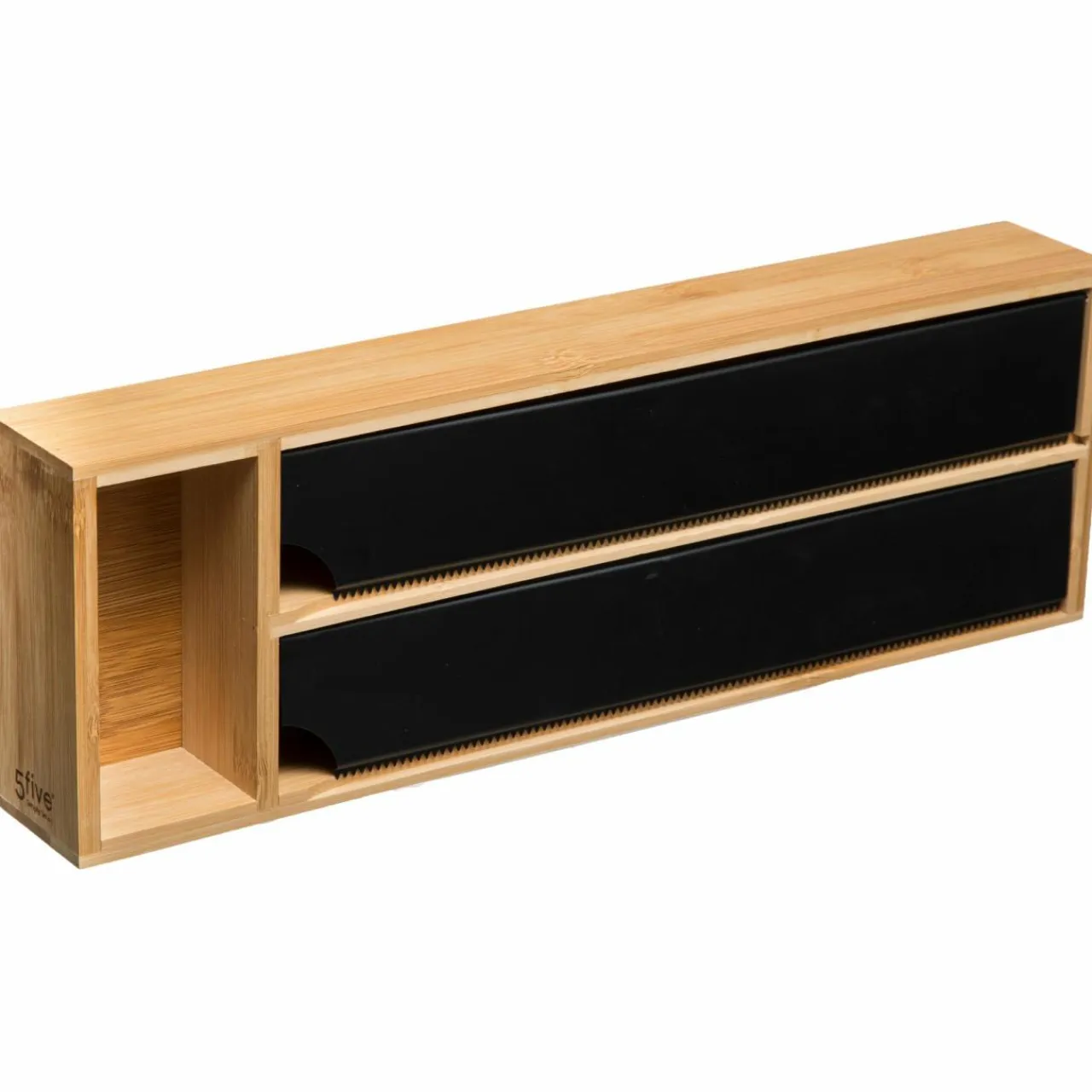 5 Five Simply Smart Etagère dérouleurs et compartiment (39 x 13 cm) Bambou Noir Best