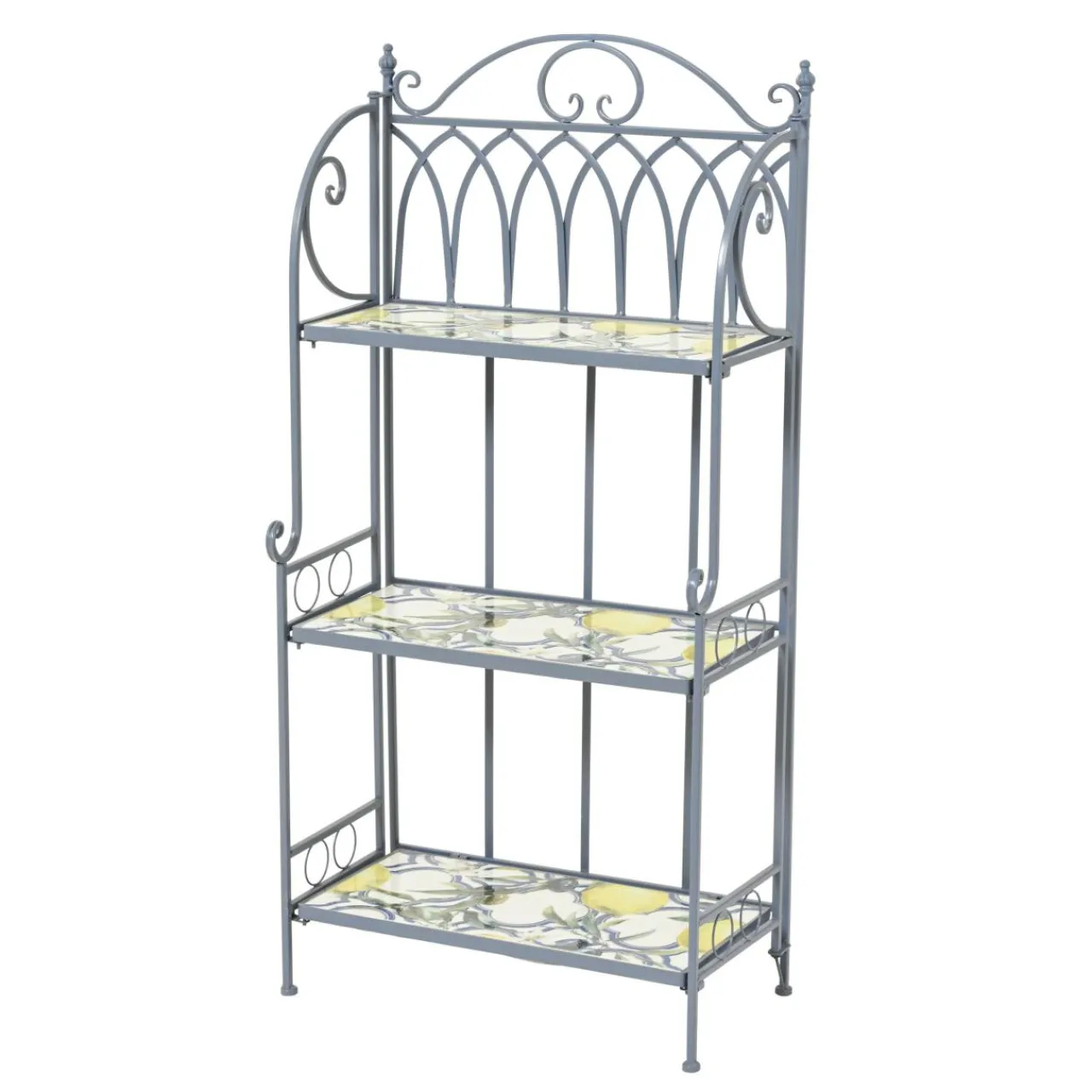 EMINZA Etagère à fleurs d'extérieur pliable en mosaïque (H118 cm) Sorrento Bleu Online