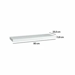 ATMOSPHERA Etagère murale en bois (80 cm) Fixy he Blanc Sale