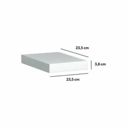 ATMOSPHERA Etagère murale en bois (23,5 cm) Fixy he Blanc New
