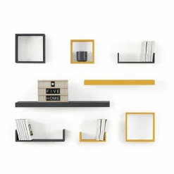 ATMOSPHERA Etagère murale en bois (80 cm) Fixy e Noir Best