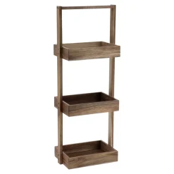 TENDANCE Etagère 3 niveaux bois d'acacia (H70 cm) Lina Marron Clearance
