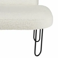 OSTARIA Fauteuil enfant bouclette (H50 cm) Augustin Blanc New