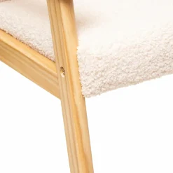 Atmosphera createur d'interieur for kids Fauteuil enfant bouclette (H46 cm) Basile Ecru Online