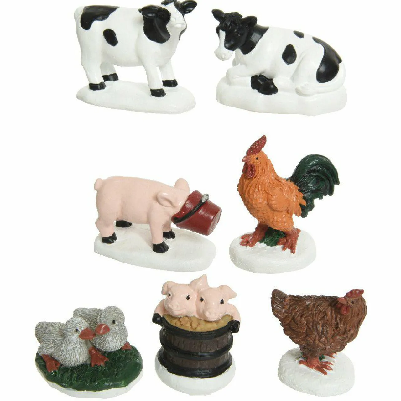 KAEMINGK Figurines animaux de la ferme pour village Clearance