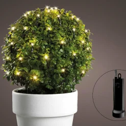 KAEMINGK Filet lumineux Durawise à piles D80 cm 128 LED Blanc chaud Clearance