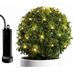 KAEMINGK Filet lumineux Durawise à piles D80 cm 128 LED Blanc chaud Clearance