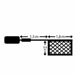 KAEMINGK Filet lumineux à piles 1,80 m 192 LED Durawise Blanc froid Online