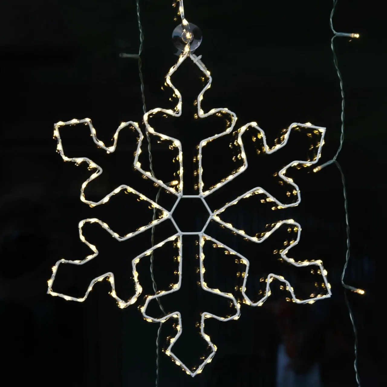 EMINZA Flocon lumineux à suspendre 220 LED (D37 cm) Everest Blanc chaud Best