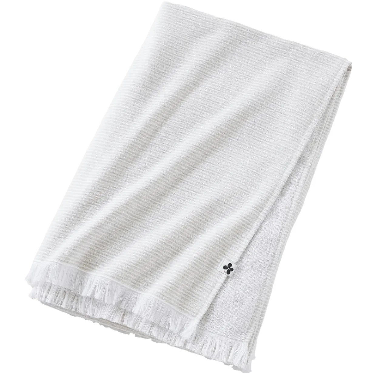 L'effet papillon Fouta coton et éponge (95 x 180 cm) Naël sable Beige Sale