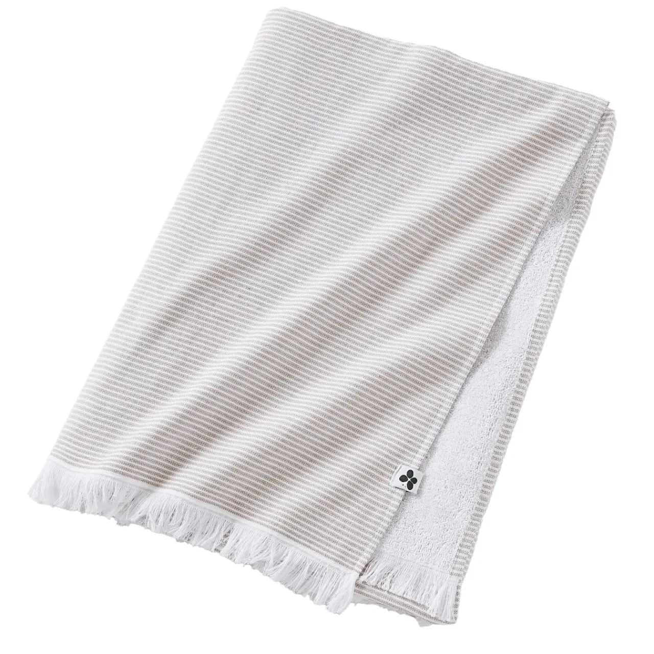 L'effet papillon Fouta coton et éponge (95 x 180 cm) Naël Corail Orange Sale