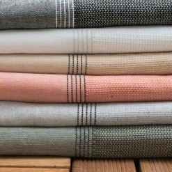 Fouta coton recyclé (100 x 200 cm) Beach Vert kaki Hot
