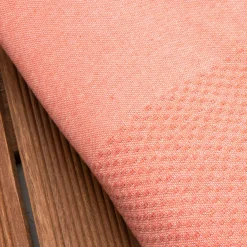 Fouta coton recyclé (200 x 200 cm) Ecume Corail Orange Clearance