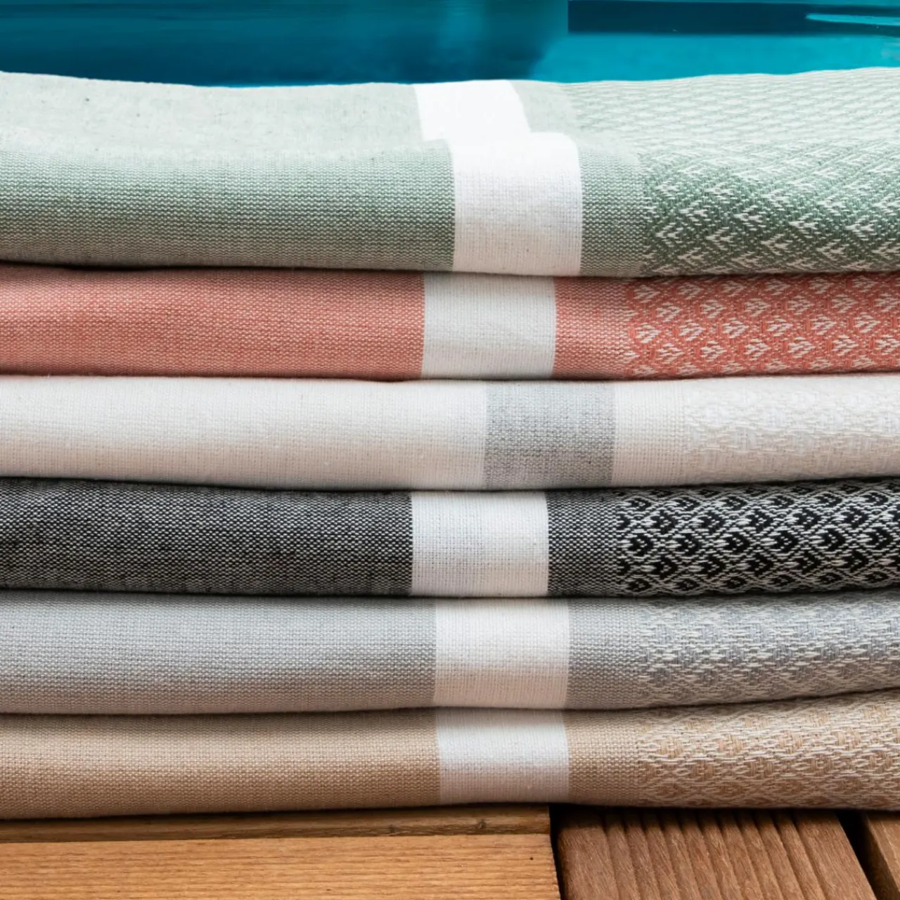 Fouta coton recyclé (100 x 200 cm) Selma he Blanc Best