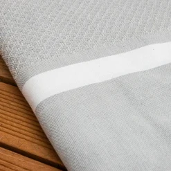 Fouta coton recyclé (100 x 200 cm) Selma e Gris Sale