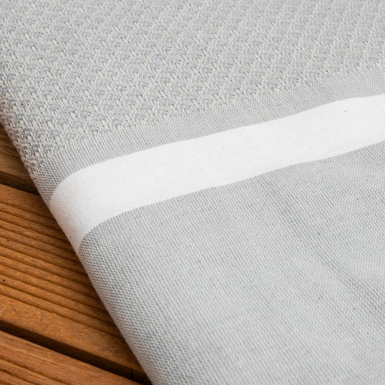 Fouta coton recyclé (100 x 200 cm) Selma e Gris Sale