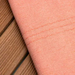 Fouta coton recyclé (100 x 200 cm) Sunshine Corail Orange Hot