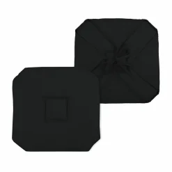 LOVELY CASA Galette de chaise carrée à rabats (40 x 40 cm) Béa e Noir Online