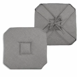 STOF Galette de chaise carrée à rabats (40 x 40 cm) Béa Taupe Online