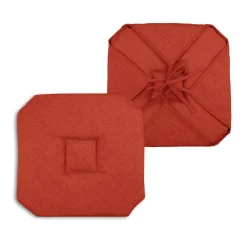 STOF Galette de chaise carrée à rabats (40 x 40 cm) Béa Terracotta New