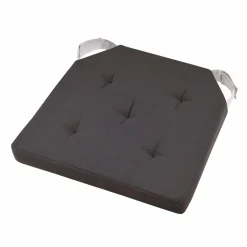 LOVELY CASA Galette de chaise carrée scratch (38 x 38 cm) Duo Gris Anthracite Best