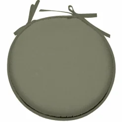 STOF Galette de chaise ronde (40 cm) Nelson Vert sauge New