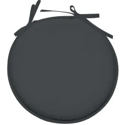 STOF Galette de chaise ronde (40 cm) Nelson Gris Anthracite New