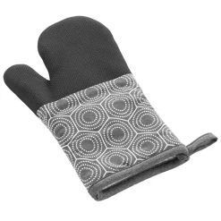 douceur d'intu017drieur Gant de cuisine ambidextre coton (30x18 cm) Alveis Gris Anthracite