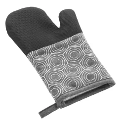 douceur d'intu017drieur Gant de cuisine ambidextre coton (30x18 cm) Alveis Gris Anthracite
