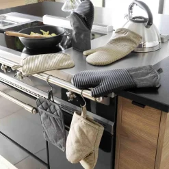 douceur d'intu017drieur Gant de cuisine ambidextre coton (30x18 cm) Adam Beige