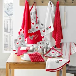 douceur d'intu017drieur Gant de cuisine (24.5 x 14.5 cm) Suzette Rouge Best
