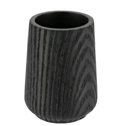 TENDANCE Gobelet en résine effet bois Scandi Noir Clearance