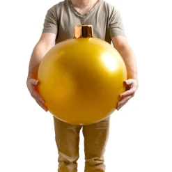 KOOPMAN Grande boule de Noël gonflable (D45 cm) Or Clearance