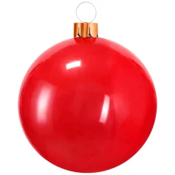 KOOPMAN Grande boule de Noël gonflable (D65 cm) Rouge Hot