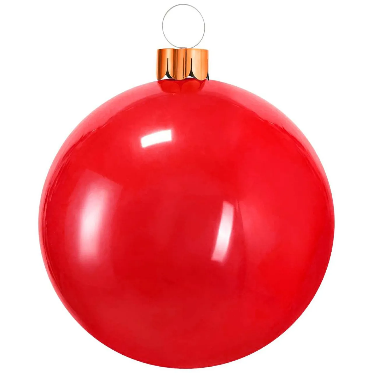 KOOPMAN Grande boule de Noël gonflable (D65 cm) Rouge Hot