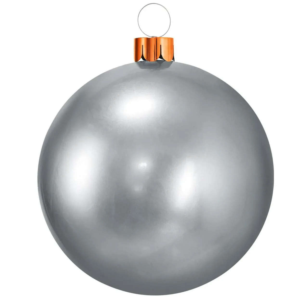 KOOPMAN Grande boule de Noël gonflable (D45 cm) Argent
