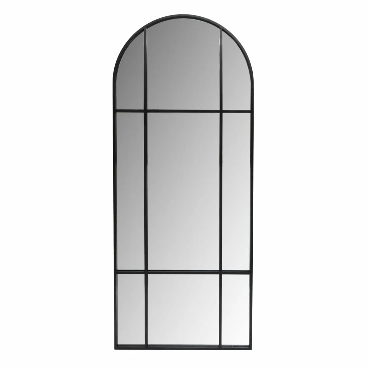 EMINZA Grand miroir à poser en métal (H173 cm) Industriel Noir Online