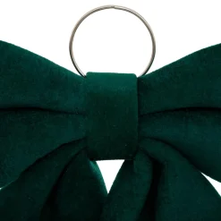 JJA Grand nœud de Noël (H72 cm) Prestige velours Vert sapin Sale