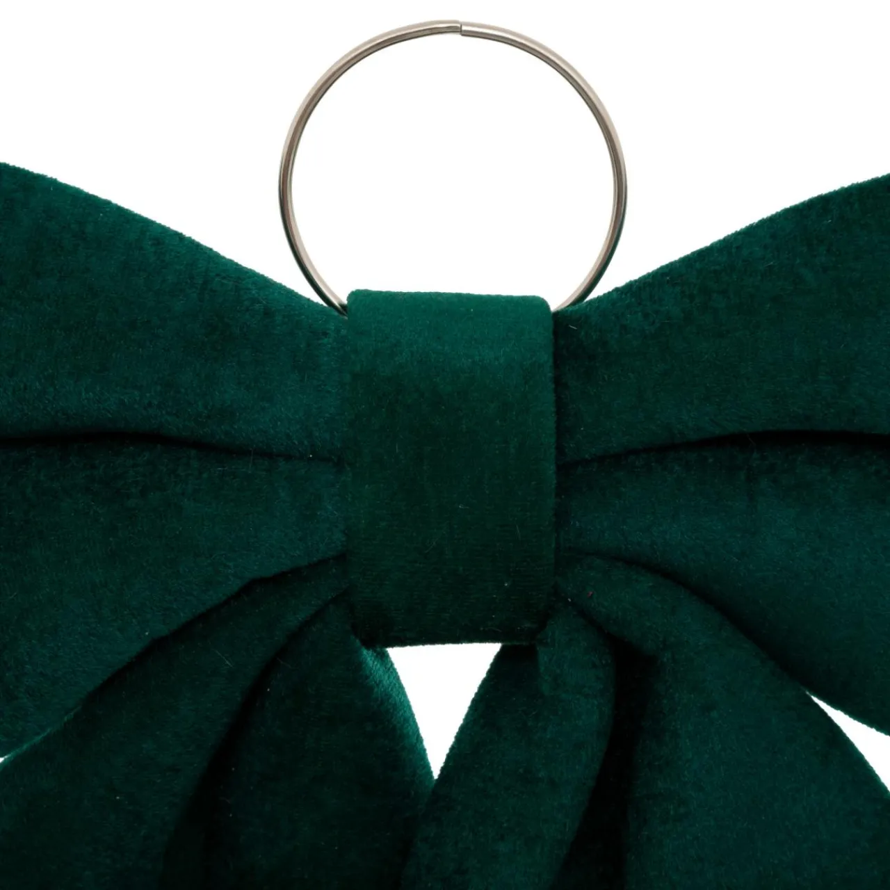 JJA Grand nœud de Noël (H72 cm) Prestige velours Vert sapin Sale