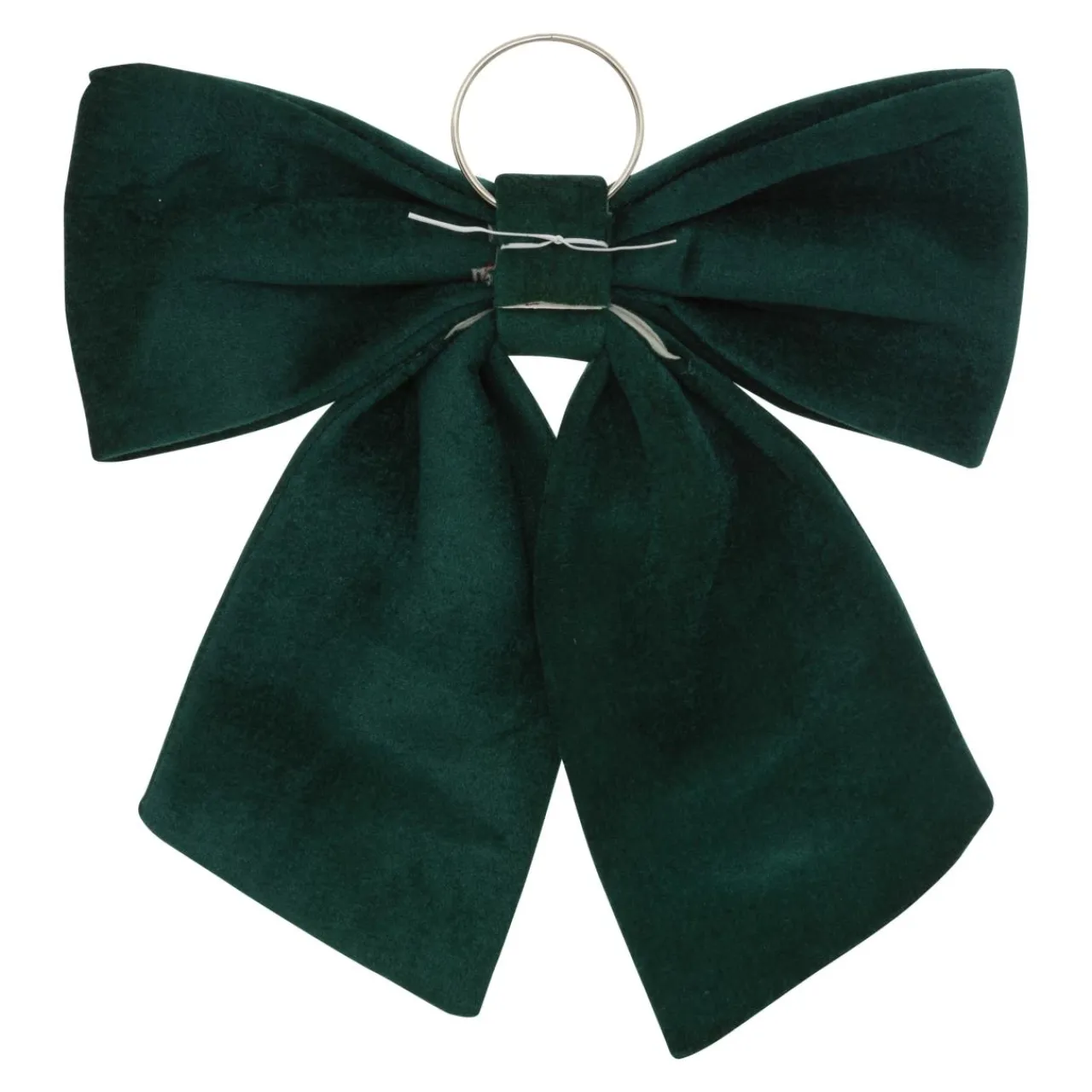 JJA Grand nœud de Noël (H72 cm) Prestige velours Vert sapin Sale